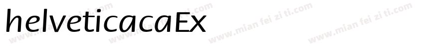 helveticacaExt Normal字体转换